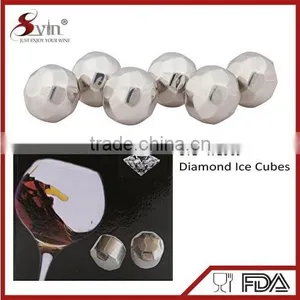 Wholesale Whiskey Stones Various Shape Stainless Steel Whiskey Rocks thumbnail-1