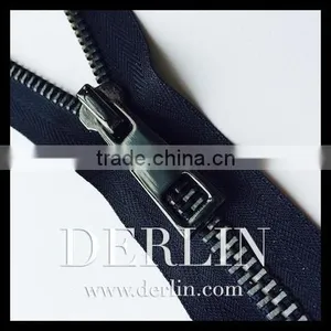 Shiny Hang Plated Polished High Quality Luxury Designer Gunmetal Metal Zipper thumbnail-1