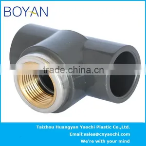 BOYAN Pvc ASTM80 Pipe Fitting Copper Thread Female Tee thumbnail-2