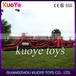 Inflatable Red Obstacle Course,bouncy Obstacle Inflatable Trampoline,2016 Obstacle Courses thumbnail-2