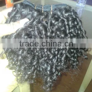 Unprocessed Raw Virgin Indian Hairs, Curly Machine Weft, Curly Hairs, Wavy Straight Hair Weaves thumbnail-3