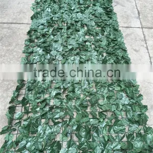 China Supplier Garden Decoration Green Plastic Artificial Leaf Fence thumbnail-4