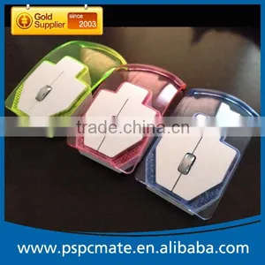 Computer Transparent Colorful LED Wireless Mouse thumbnail-3