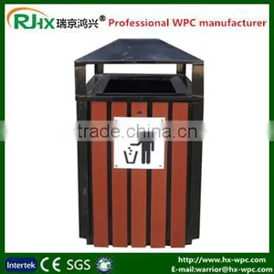 Wood Plastic Composites Material Dustbin thumbnail-3