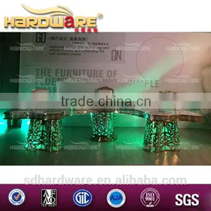 With Music Shaking Led Light Table / Half Moon Shape Round Table Have 8 -10 Seater thumbnail-5