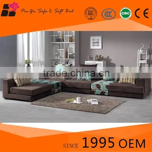 Warm and Sweet Leather and Fabric Sofa Sets for Sale From Original Supplier thumbnail-1