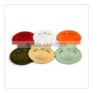 Colorful Decorative Plastic Charger Plates thumbnail-1