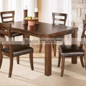 Express Solid Cheap Oak Wood Birch Wood Dinning Room Table Dinning Room Table thumbnail-5