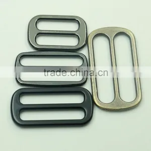Manufacturers Zinc Alloy Metal Brass Adjustable Strap Buckle Sliders for 40mm Webbing Strap thumbnail-3
