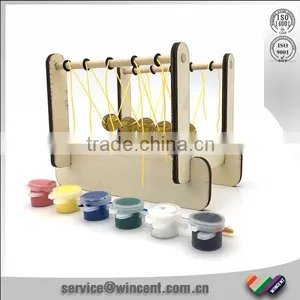 Educational School Lesson Use Wooden Base Newton's Cradle thumbnail-3