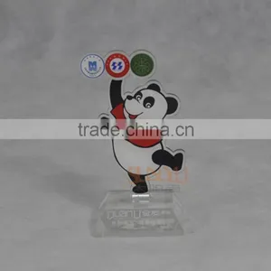 Custom Printing Laser Cutting Panda Shaped Acrylic Trophy thumbnail-2