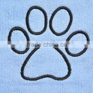 SINLAND Ultra Absorbent Microfiber Pet Towel With Embroidered Paw Print 30"x50" thumbnail-4