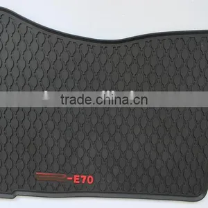 Full Set Black Nibbed Rubber Floor Mats Front & Rear For BMW E70 thumbnail-5