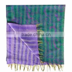 Vintage Silk Kantha Scarves thumbnail-1