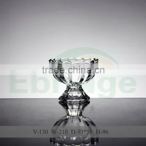 Diamond Embossment Glass Ice Cream Cups thumbnail-1