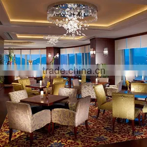 IDM-R004 Modern Design Upholstery Fabric Hotel Used Restaurant Furniture thumbnail-1