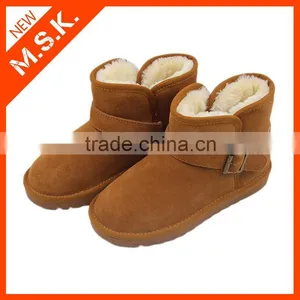 Wholesale Classy Buckle Women Leather Boots thumbnail-1