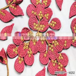 China Fabric Suppliers Fabric Made From Milk With Applique Flowers 3d Printer Designs Latest Trends In Fashion For Girl's Dress thumbnail-5