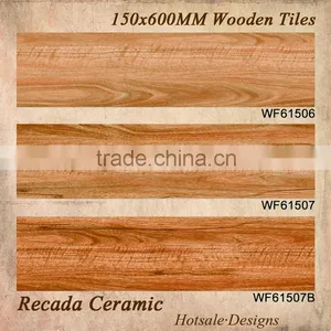 150x600 China Foshan Indoor Wooden Wood Design Floor Wall Tiles thumbnail-1
