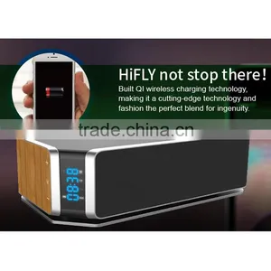 2016 High-qulity Music Effect Bluetooth Speaker With Qi Standard Remote Wireless Charger Quality Choice thumbnail-1