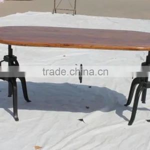 Industrial Crank Dining Table thumbnail-2