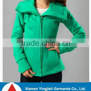 Plain Fleece Jacket Solid Fleece Jacket and Blank Jacket for Women Cheap Fleece Jacket thumbnail-1