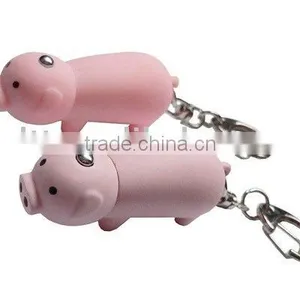 Flashing Pig LED Light Keychain thumbnail-1