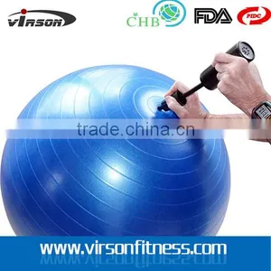 Ningbo Virson Anti Burst Tested PVC Yoga Ball With Custom Logo thumbnail-2