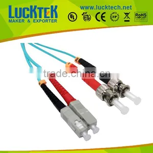 SC to ST Multimode, Duplex, 50/125, 10 Gig OM3 Optic Fiber thumbnail-1