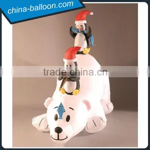 2015 Hot Sale Customized Inflatable Bear and Penguin Model / Advertising Inflatable Bear Cartoon thumbnail-1