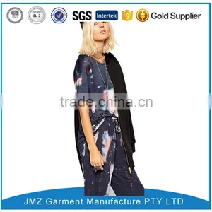 Fashion Printed Black Unisex Tshirt thumbnail-1
