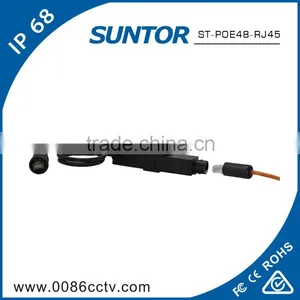 Waterproof IEEE802.3af 12W Ethernet POE Splitter Cable Input 48V To 12V Output thumbnail-3