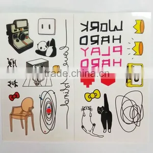 Custom Fashion Small Tattoo Cute Cartoon Temporary Tattoo Holiday Waterproof Tattoo Sticker thumbnail-5