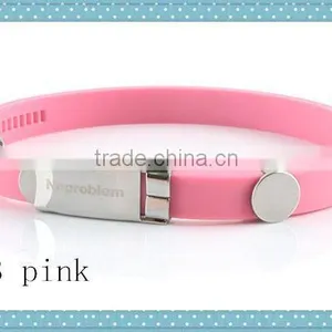 Noproblem P023 Hot Selling Silicone Health Sports Fitness Wristband Elastic Rubble Bracelet thumbnail-1