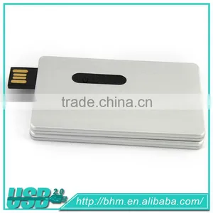 Hot Selling Customized LOGO Metal Credit Card Usb Flash Drive thumbnail-2