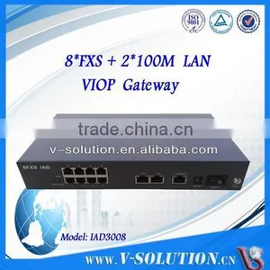 High Quality 8FXS+2FE Asterisk SIP Gateway VoIP Gateway for IP PBX thumbnail-1