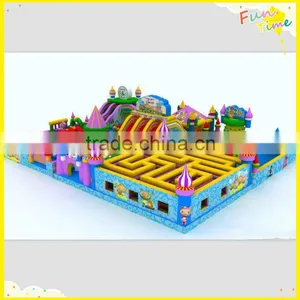 Happy Inflatable Kids Island Bouncer Maze Animal Climb Mountain Combo Giant Inflatable Bouncer thumbnail-1