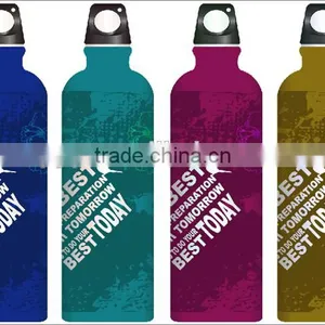 New Fashional Stainless Steel Double Wall Vacuum Insulated Wood Grain Water Transfer Water Bottle Sports Bottle thumbnail-1
