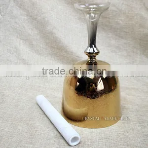 24k Gold European Design Quartz Crystal Singing Grail With Handle or Stand thumbnail-3