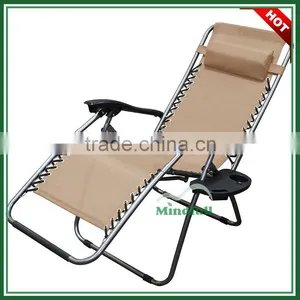 22mm*1mm Steel Frame Outdoor Garden Zero Gravity Chair Folding Reclining Chair thumbnail-5