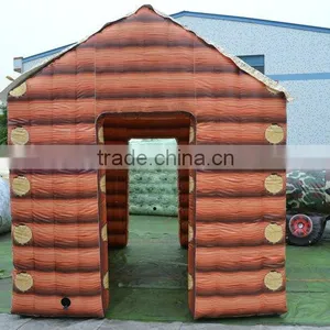 2016 New 68 Pcs Military Inflatable Paintball Bunker Red Brick House Tent thumbnail-1