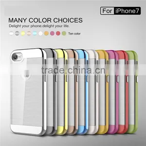 2016 NEWEST Manufacturer Direct Ultra-slim Case for IPhone 7 7plus Case Transparent TPU Case PC Plating Bumper Cover thumbnail-1