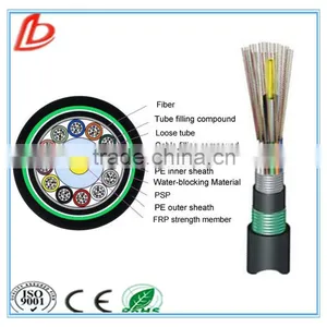 GYFTA53 Single Mode 8 Core Double Sheath Double Protection Aluminium Tape Burial Fiber Optic Cable thumbnail-1