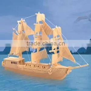 Sailing Ship Wooden Toy thumbnail-1