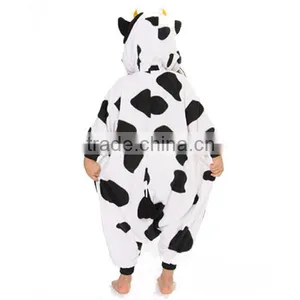 Cow Kids Cosplay Costume Wholesale Cheap Animal Pajamas Pyjamas Onesie thumbnail-4