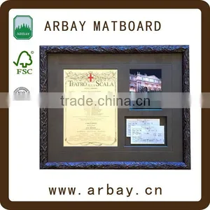 4ply Moorman Fabric Matboard White Cream Smooth Mat Board Double-Sided Pebble Embossed Matboard thumbnail-5