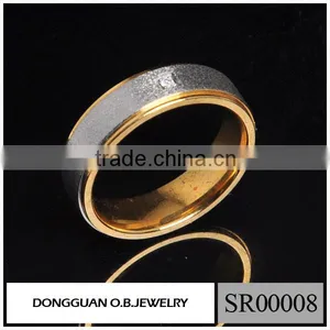 European American Rings Design Stainless Steel Gold And Silver Finger Men's Ring thumbnail-5
