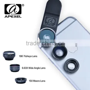 Apexel Camera Lens 0.63x Super Wide Angle+Macro Lens for IPhone/Android thumbnail-2