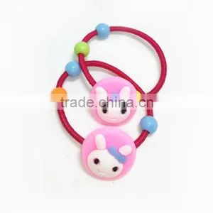 Funny Cute Cartoon Hair Ponytail Ties Soft PVC Elastic Hair Rubber Band thumbnail-1