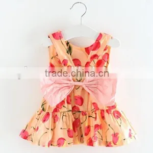 Beautiful Baby Girls Ruffle Shirt Back Big Bow Girls Ruffle Shirt thumbnail-4